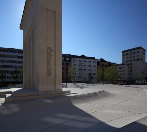 Seitenansicht mit der Liste "Der für die Freiheit Österreichs Gestorbenen".